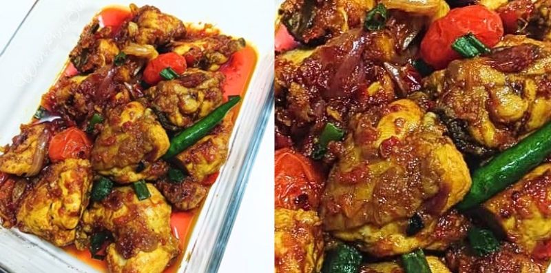 Resipi Ayam Sambal Mesra Kanak-Kanak, Kuah Merah Langsung Tak Pedas, Anak Boleh Makan!