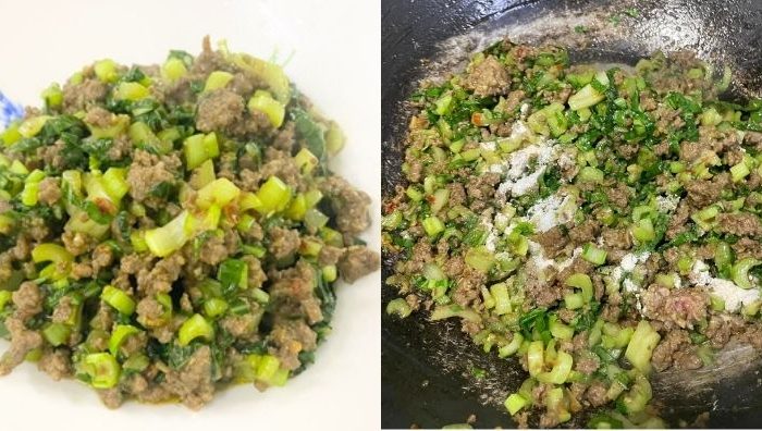sayur daging cincang