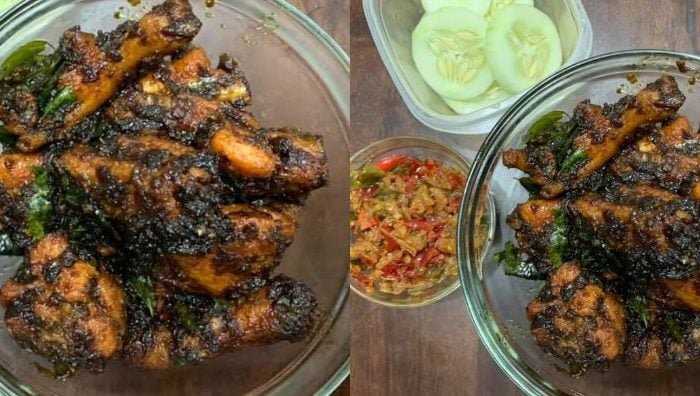 ayam tiga budak gemok