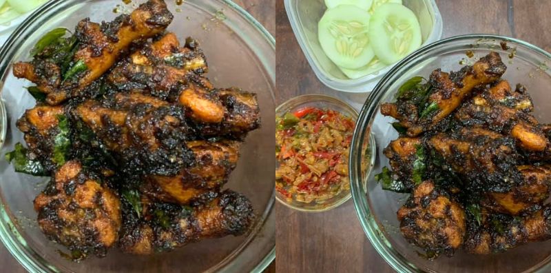 Ayam Tiga Budak Gemok Sambal Gesek, Walau Pedas Namun Tetap Jadi Pujaan!