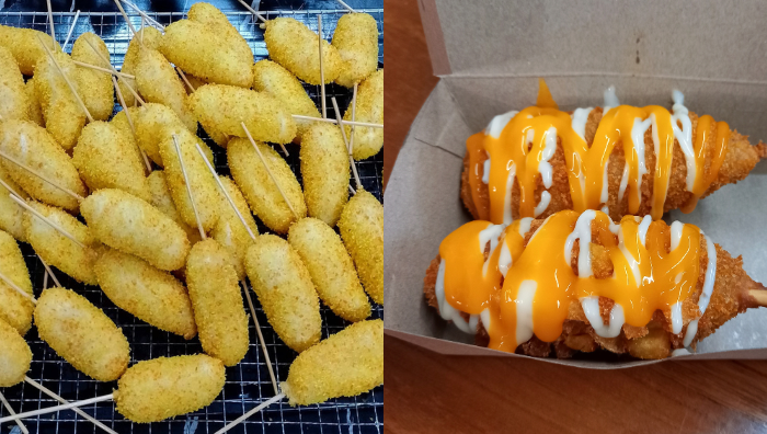 cara buat corndog
