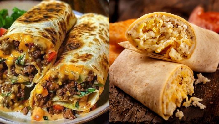 cheesy chicken garlic wrap