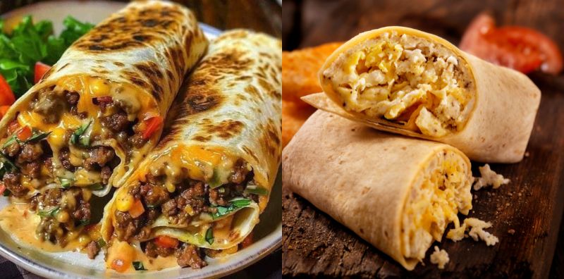 Cheesy Chicken Garlic Wrap, Paling Senang Nak Buat Tiap Pagi!