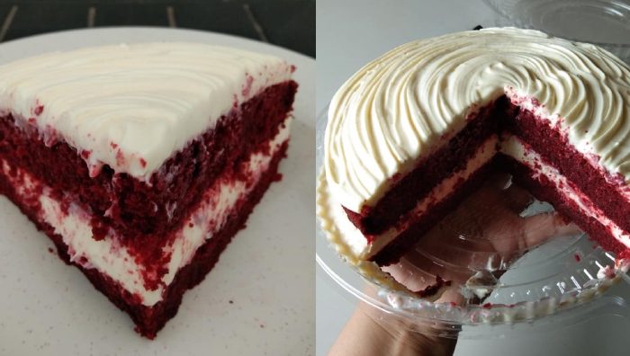 kek red velvet kukus