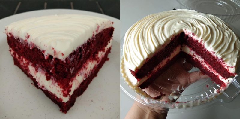 kek red velvet kukus