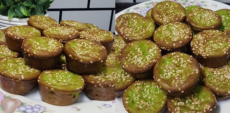 Kuih Bakar Pandan Sedap Paling Mudah, Mak-Mak Boleh Buat Guna Acuan Muffin Saja!