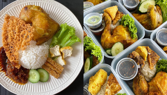 nasi ayam penyet
