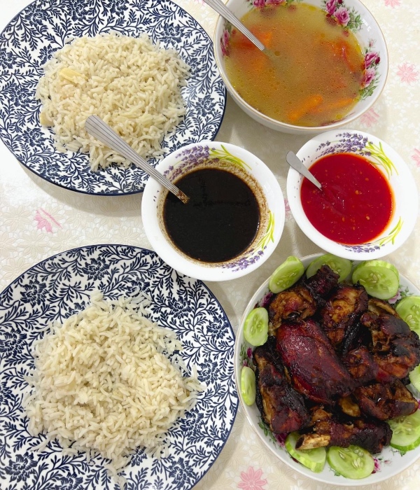 nasi ayam simple