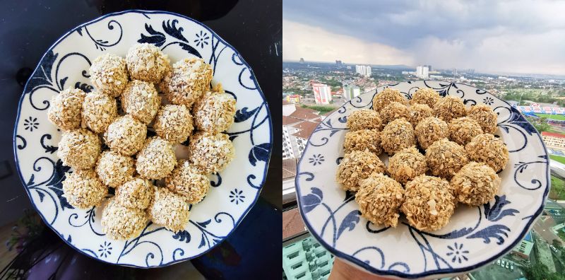 Cara Buat Onde-Onde Coklat, Kombinasi Rasa Kenyal & Inti Coklat Yang Cair