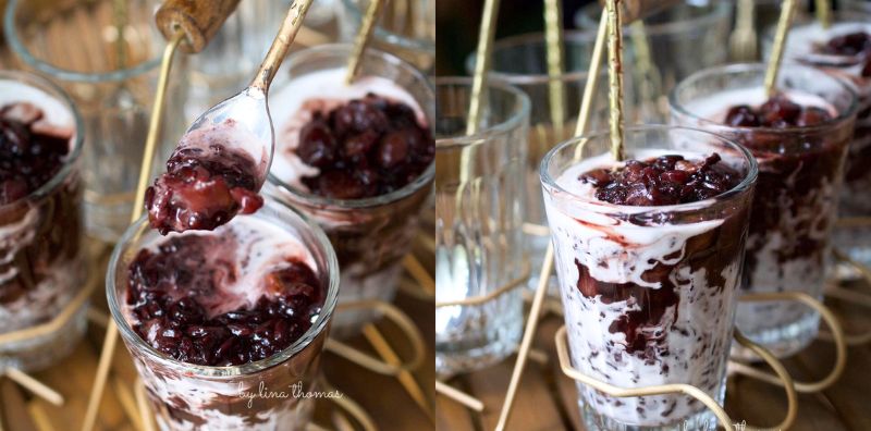 Resipi Bubur Pulut Hitam Buah Longan, Kombinasi Pekat, Lemak & Manis!