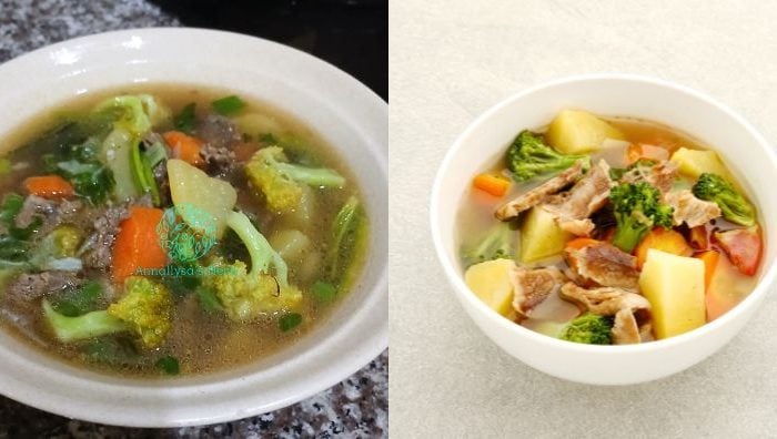 resipi sup daging ekspres