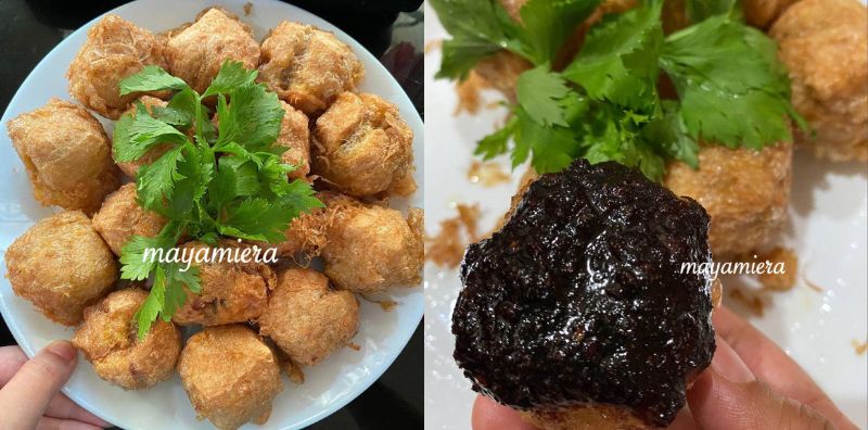 Resipi Tauhu Bergedil, Penuh Inti Dengan Sambal Kicap Pedas Manis