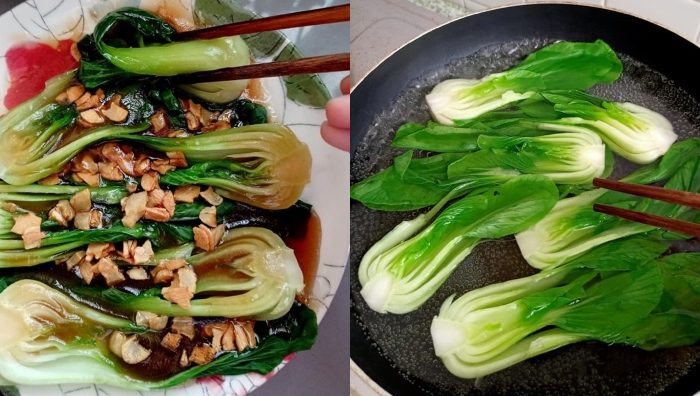 sawi masak sos tiram