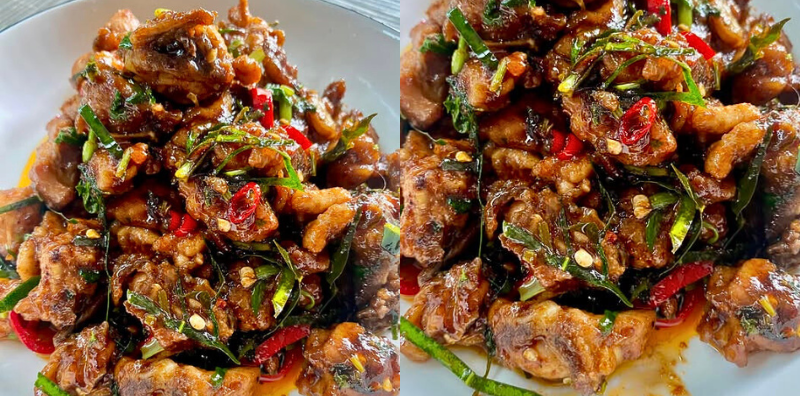 Resipi Ayam Goreng Cincang Ala Thai Yang Pedas, Masam & Manis. Confirm Terliur!