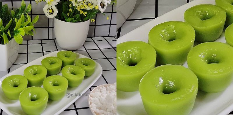 Kuih Lompang Pandan, Tekstur Lembut & Lemak Masin Kelapa Parut Buat Tak Jemu