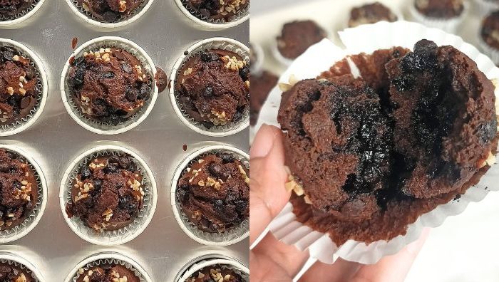kek cawan coklat