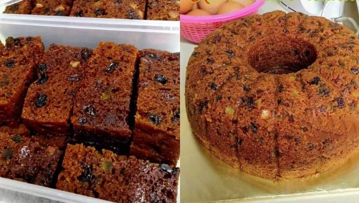 resepi kek buah kukus