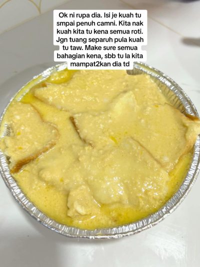 resepi puding roti