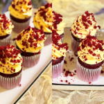 Resipi Red Velvet Cupcake Dengan Topping Cream Cheese, Terliur Tengok!