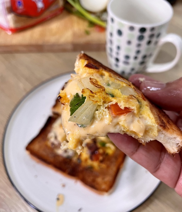 resepi roti telur cheese