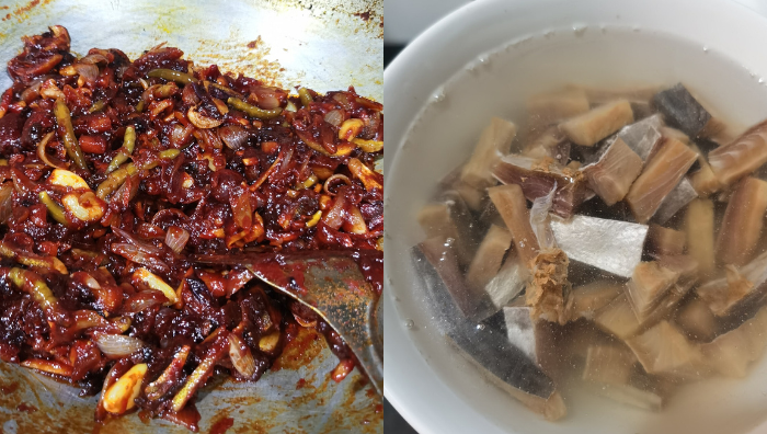 acar ikan masin