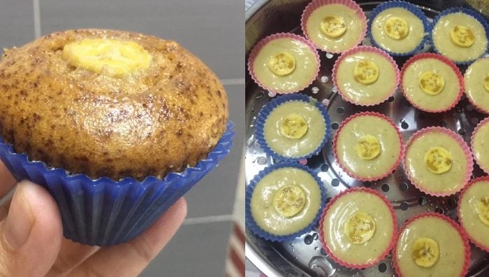 apam pisang sukatan cawan