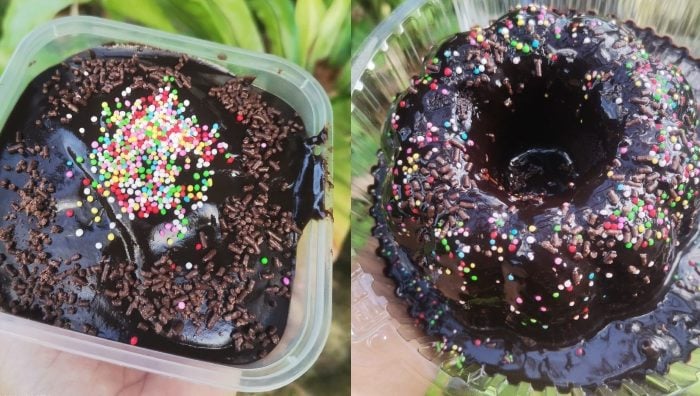 kek coklat moist sedap