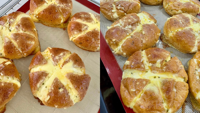 korean garlic cheese bread