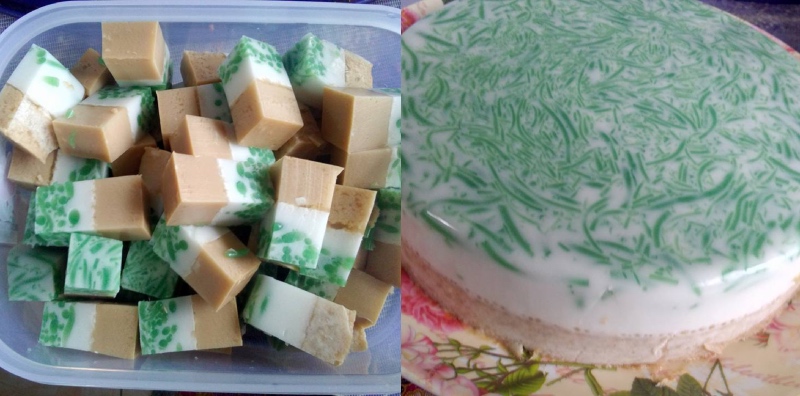 Puding Cendol Gula Melaka, Penyegar Tekak Yang Lembut Dan Cukup Lemak Manis