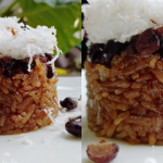 Resipi Pulut Pagi Kacang Merah, Makan Dengan Kelapa Parut Memang Terasa Lemak Masinnya!