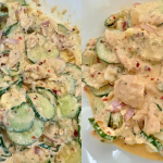 Resipi Salad Timun Tuna Yang Berkrim, Hanya Perlu Hiris & Gaul Terus Siap!