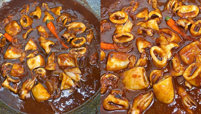 sotong masak kicap