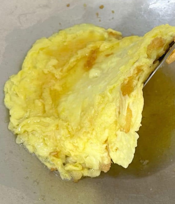 telur dadar tebal