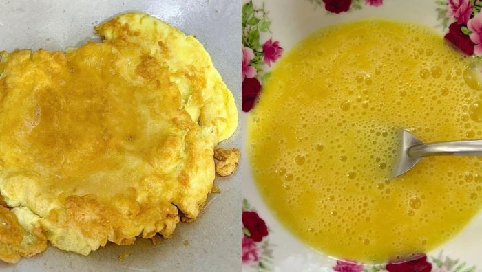 telur dadar tebal