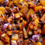 Resipi Kentang Berlado Kicap Dengan Terung & Tempe, Sedapnya Tak Terkata!
