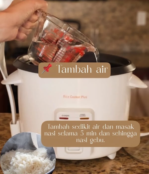 petua nasi mentah