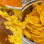 Resipi Caramel Cornflakes ‘Ketagih’, Sekali Ngap Tak Cukup Sebekas!
