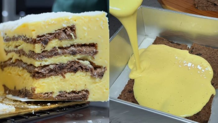 resepi puding roti kastard