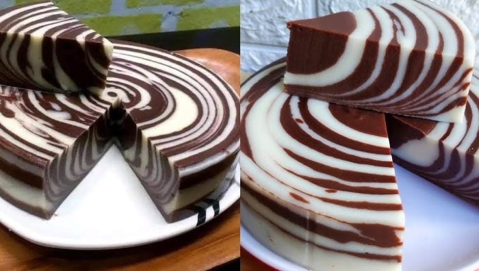 resepi puding roti zebra