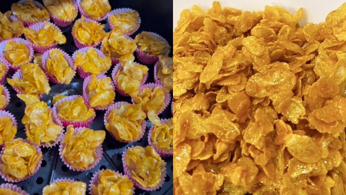 cara buat cornflakes madu
