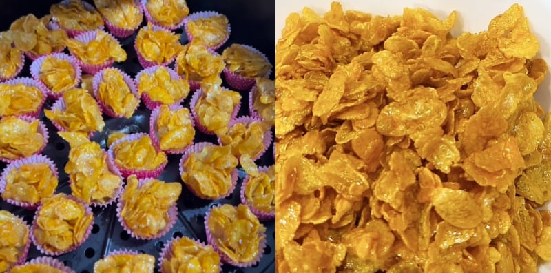 cara buat cornflakes madu