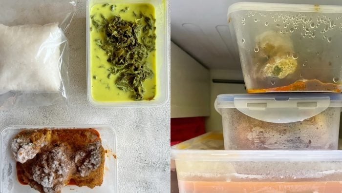 cara simpan baki lauk