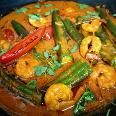 Resepi Kari Udang & Bendi, Ada Lebihan Kuah Sesuai Untuk Cicah Roti