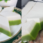 Resipi Kuih Talam Pandan Yang Lembut & Berlemak, Manis Pun Cukup Rasa!