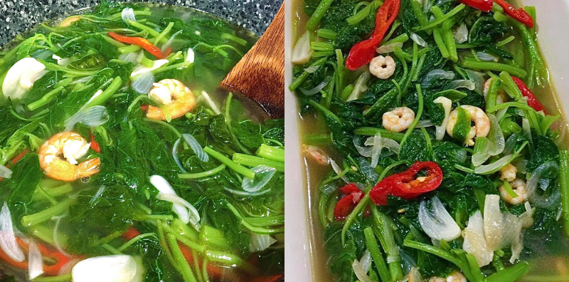 sayur bayam tumis