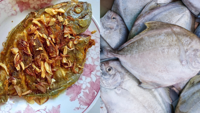 ikan bawal goreng