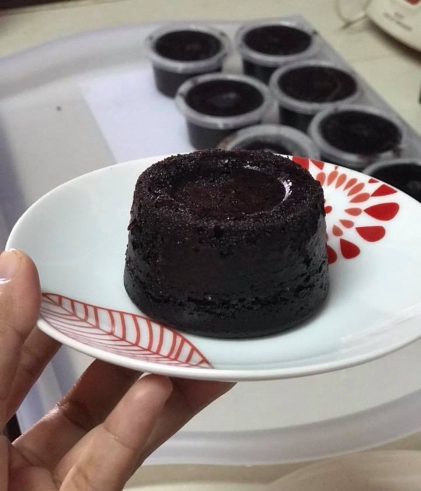 kek kukus coklat