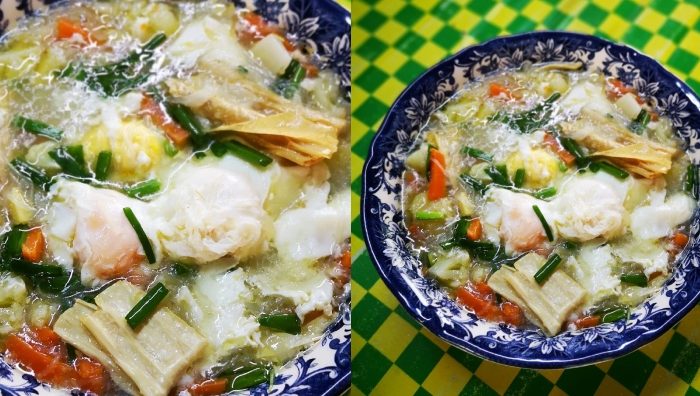 resepi sup telur simple