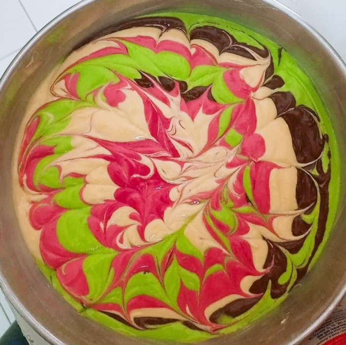resipi kek marble kampung