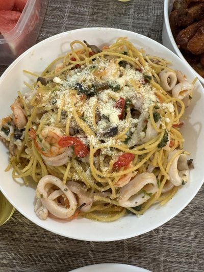 spaghetti aglio